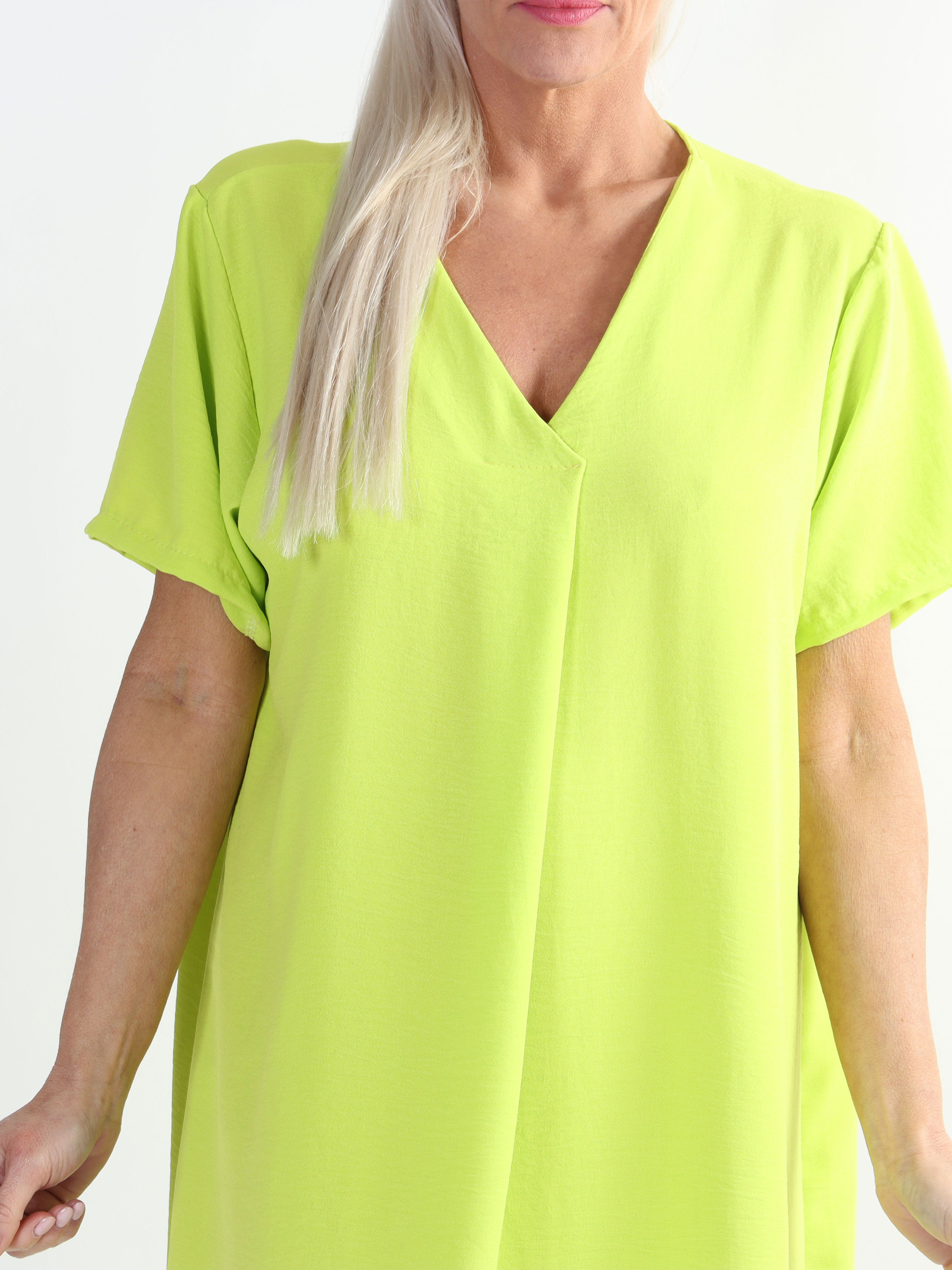 Eldina - Let ensfarvet plus size tunikakjole